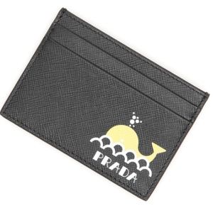 Prada Card Holder with Whale Print